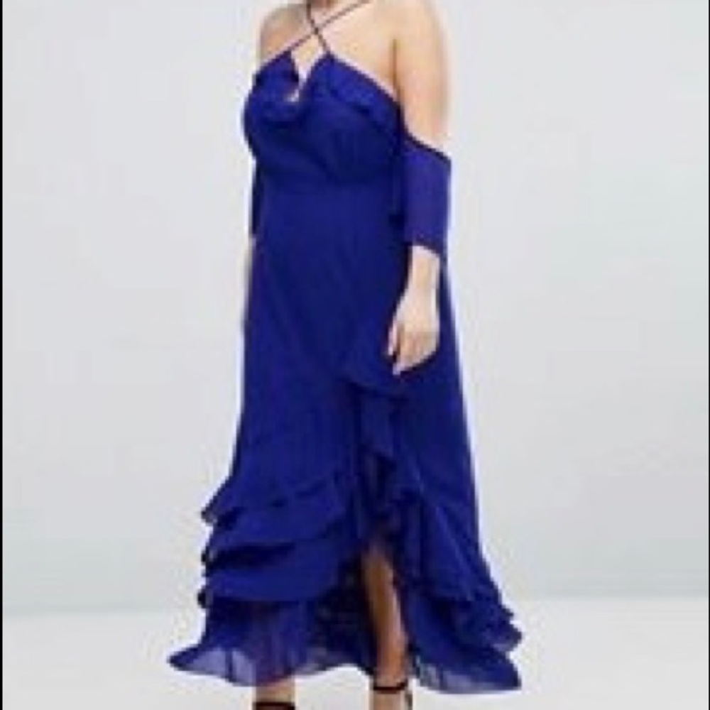 Ruffle maxi dress